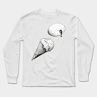 dessert pencil sketch Long Sleeve T-Shirt